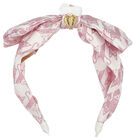 Girls Pink & White Bow Headband, 14, hi-res