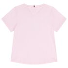 Girls Pink Logo T-Shirt, 2, hi-res