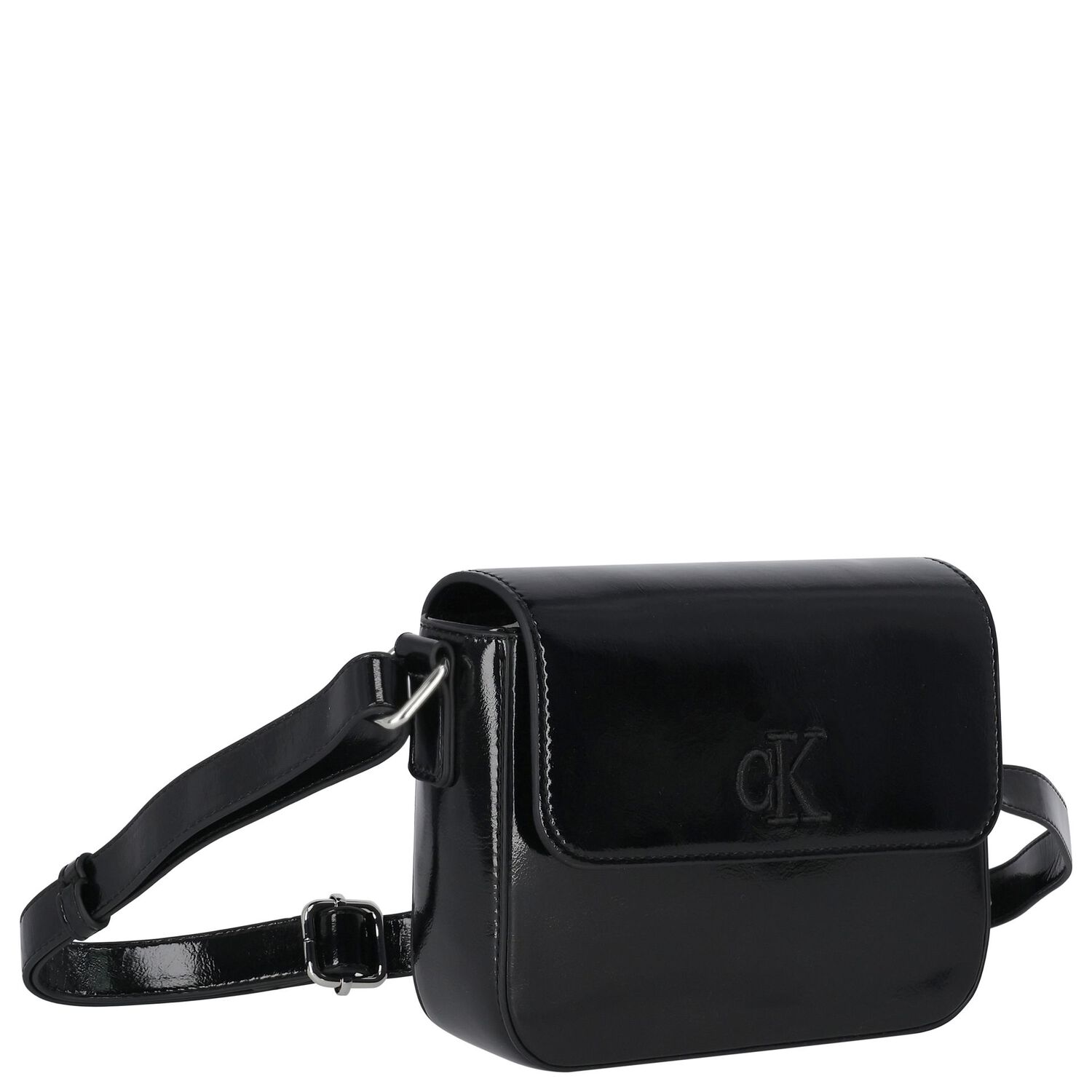Girls Black Leather Handbag, 2, hi-res