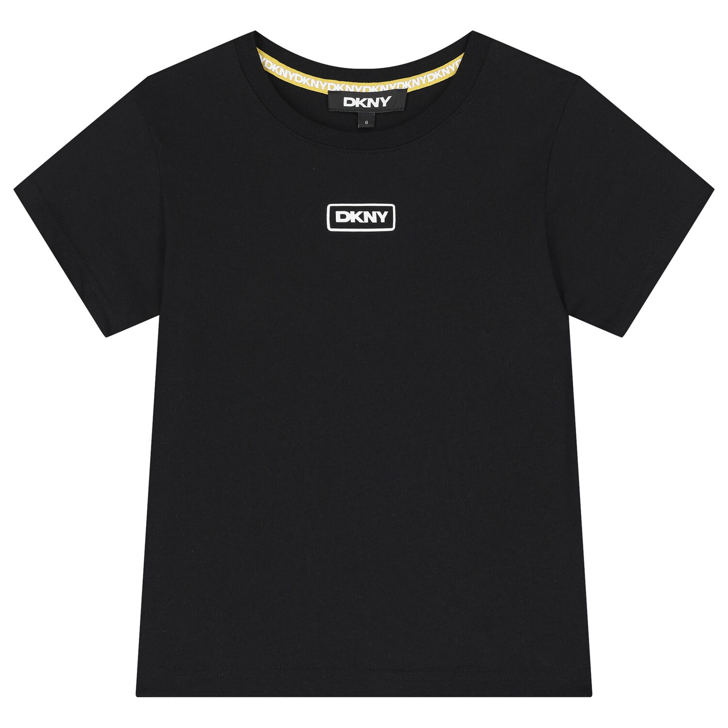 Boys Black Logo T-Shirt, 1, hi-res