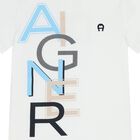 Boys White Logo T-Shirt, 1, hi-res