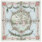 Ivory & Blue Tapestry Baby Swaddle & Bib Gift Set, 1, hi-res