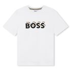 Boys White Logo T-Shirt, 2, hi-res