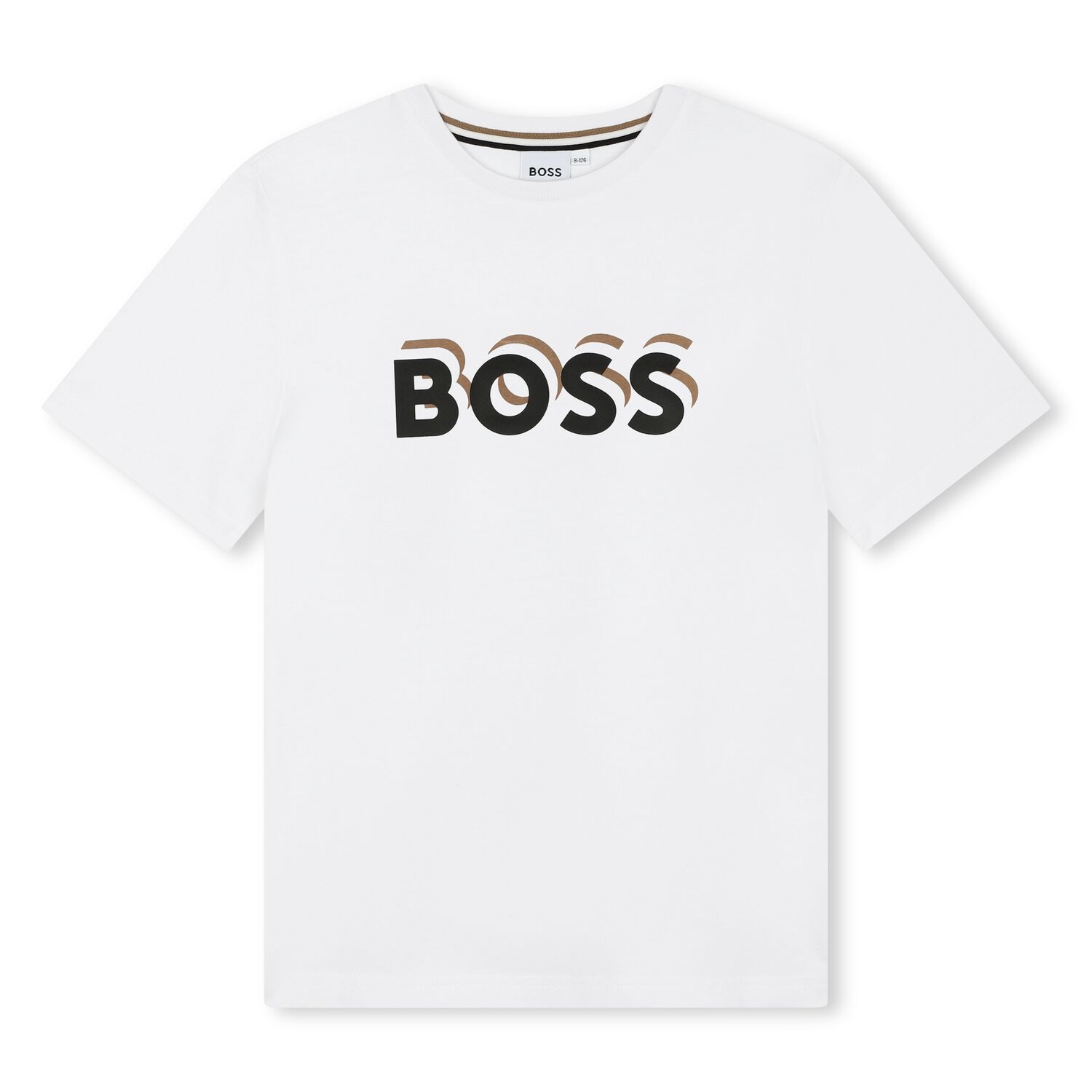 Boys White Logo T-Shirt, 2, hi-res