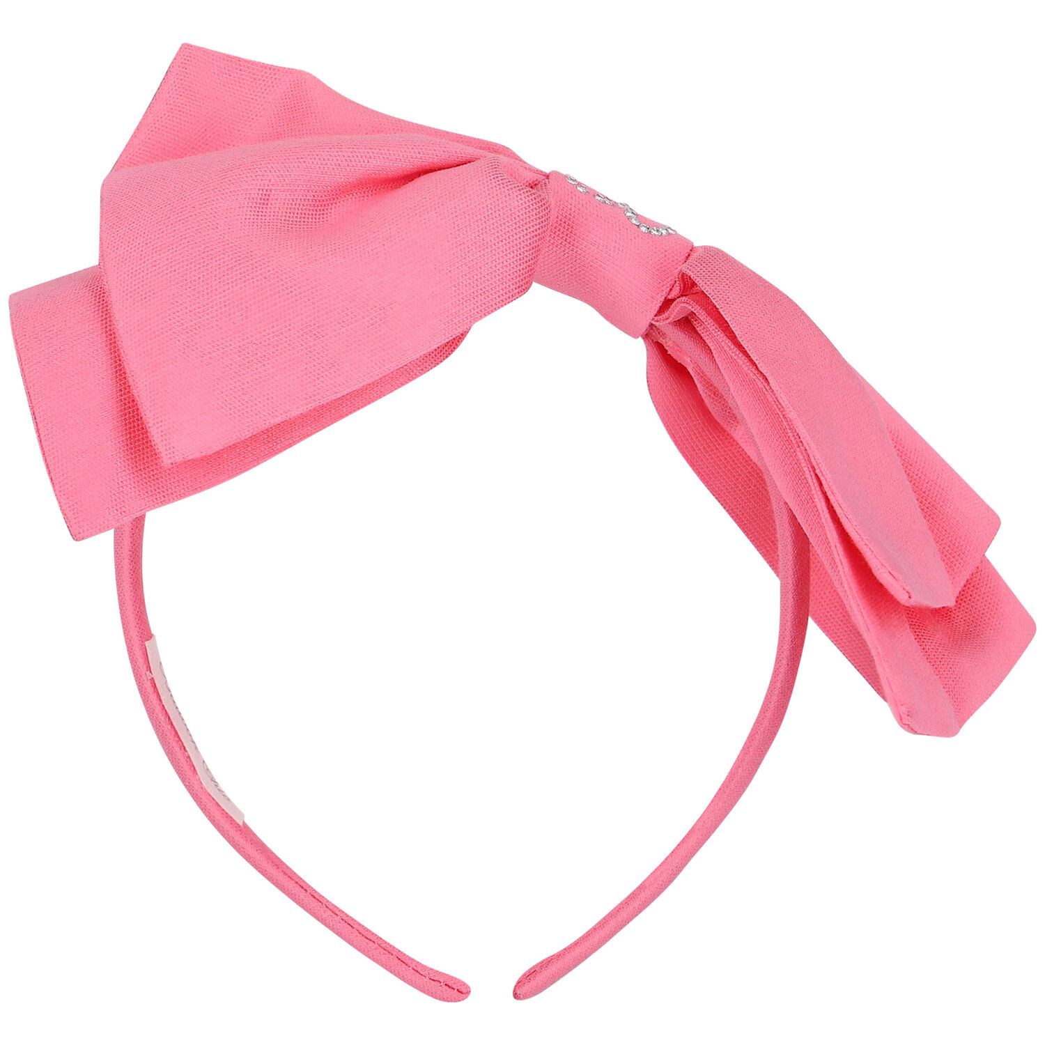 Girls Pink Bow Headband, 1, hi-res