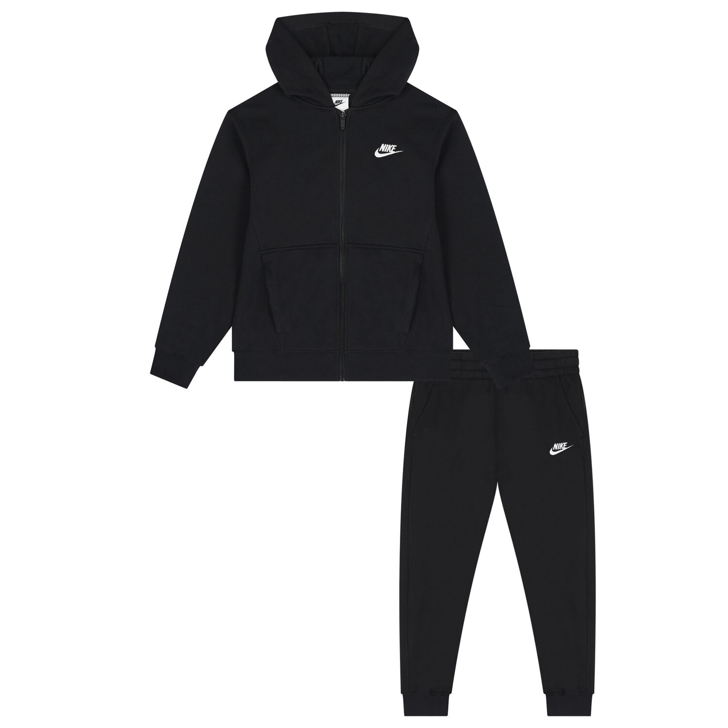 Black Tracksuit with Swoosh Logo, 1, hi-res image number null
