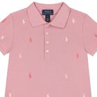 Girls Pink Logo Dress, 1, hi-res