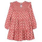 Girls Pink Honeycomb Dress, 1, hi-res