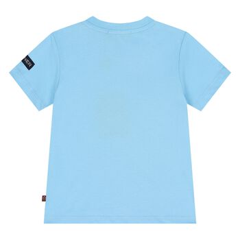 Younger Boys Blue Logo T-Shirt