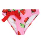 Girls Pink Ruffled Bikini, 1, hi-res
