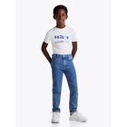 Boys Blue Logo Blue Jeans, 1, hi-res