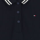 Girls Navy Blue Logo Polo Dress, 1, hi-res