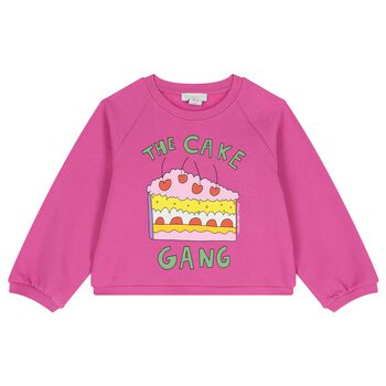 Girls Pink Cake Sweatshirt