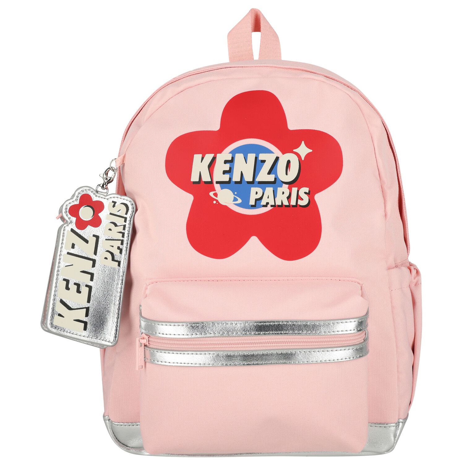 Girls Pink Logo Backpack, 1, hi-res