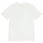Boys White Logo T-Shirt, 1, hi-res