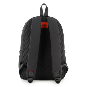 Boys Black Logo Backpack 