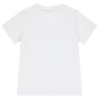 Boys White Geo Map Logo T-Shirt, 1, hi-res