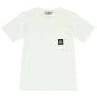Boys White Logo T-Shirt, 1, hi-res