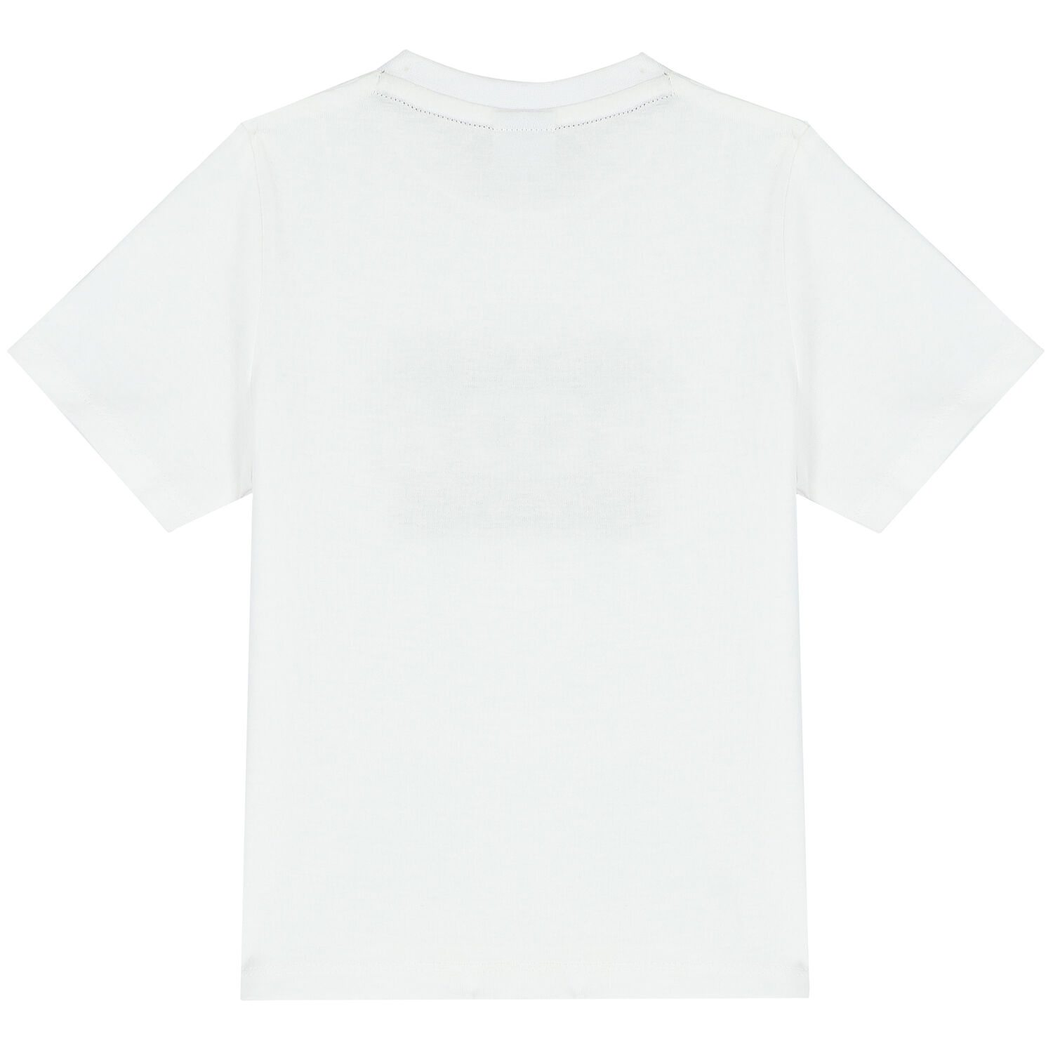 Younger Boys White Logo T-Shirt, 1, hi-res