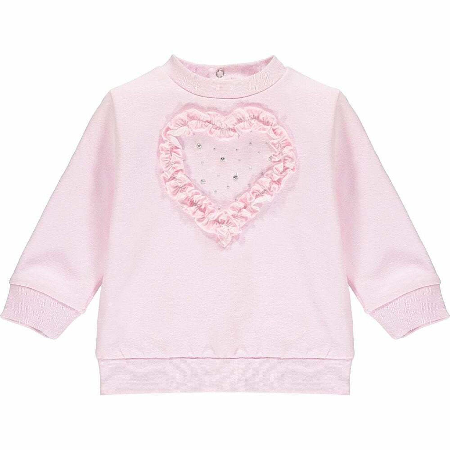 Younger Girls Pink Heart Tracksuit, 1, hi-res image number null
