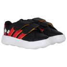 Younger Boys Black & Red Mickey Mouse Disney Grand Court Trainers, 1, hi-res