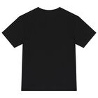 Boys Black Logo T-Shirt, 2, hi-res