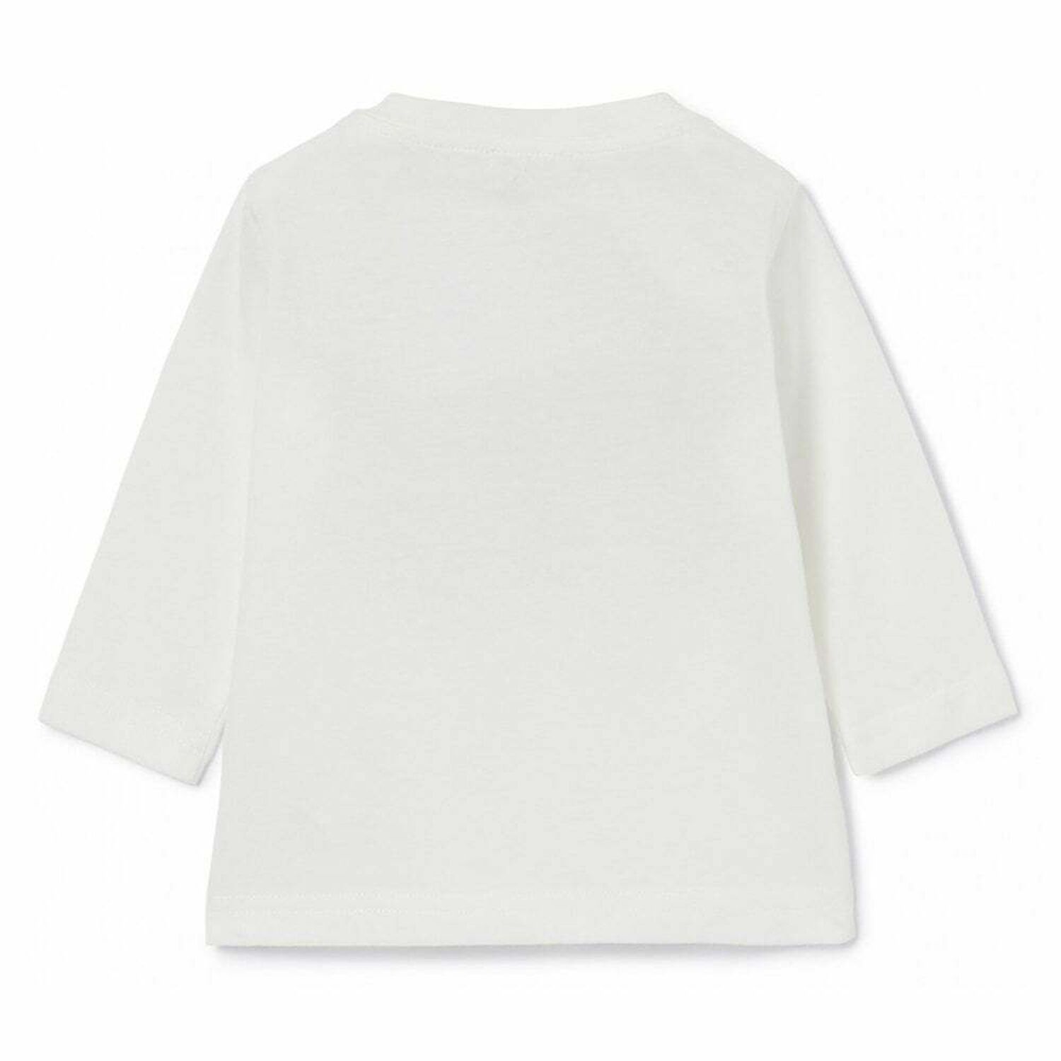 Younger Boys White Long Sleeve Top, 1, hi-res image number null