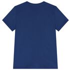 Boys Blue Teddy Bear Logo T-Shirt, 3, hi-res