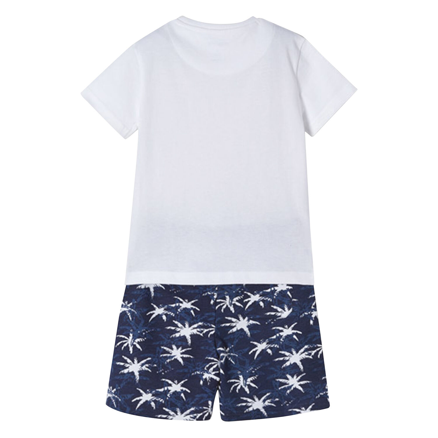 Boys White & Navy Shorts Set, 2, hi-res