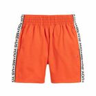 Boys Orange Jersey Shorts, 1, hi-res