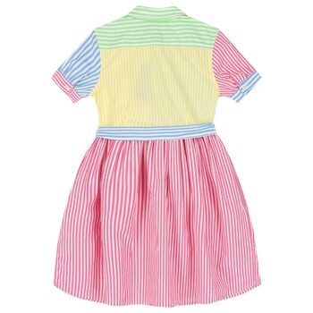 Girls Multi-Coloured Striped Dress