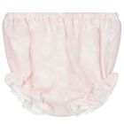 Baby Girls Pink Floral Bow Dress Set, 1, hi-res