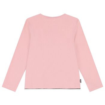 Girls Pink Long Sleeve Top