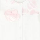 Baby Girls Ivory Flower Babygrow, 1, hi-res