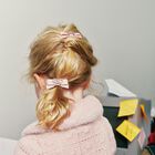 Girls Pink & Burgundy Bow Hairclips (4 pack), 1, hi-res