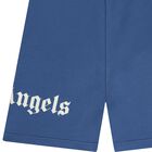 Boys Blue Logo Shorts, 1, hi-res