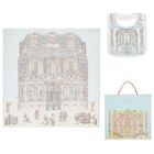 Chateau Choux Carr&eacute; Swaddle & Bib Gift Set, 1, hi-res