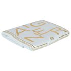 Baby Boys Blue & Gold Logo Blanket, 2, hi-res