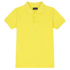 Boys Yellow Logo Polo Shirt, 2, hi-res