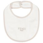 White & Beige Logo Babygrow Gift Set, 3, hi-res