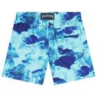 Boys Blue Coral Swim Shorts, 1, hi-res