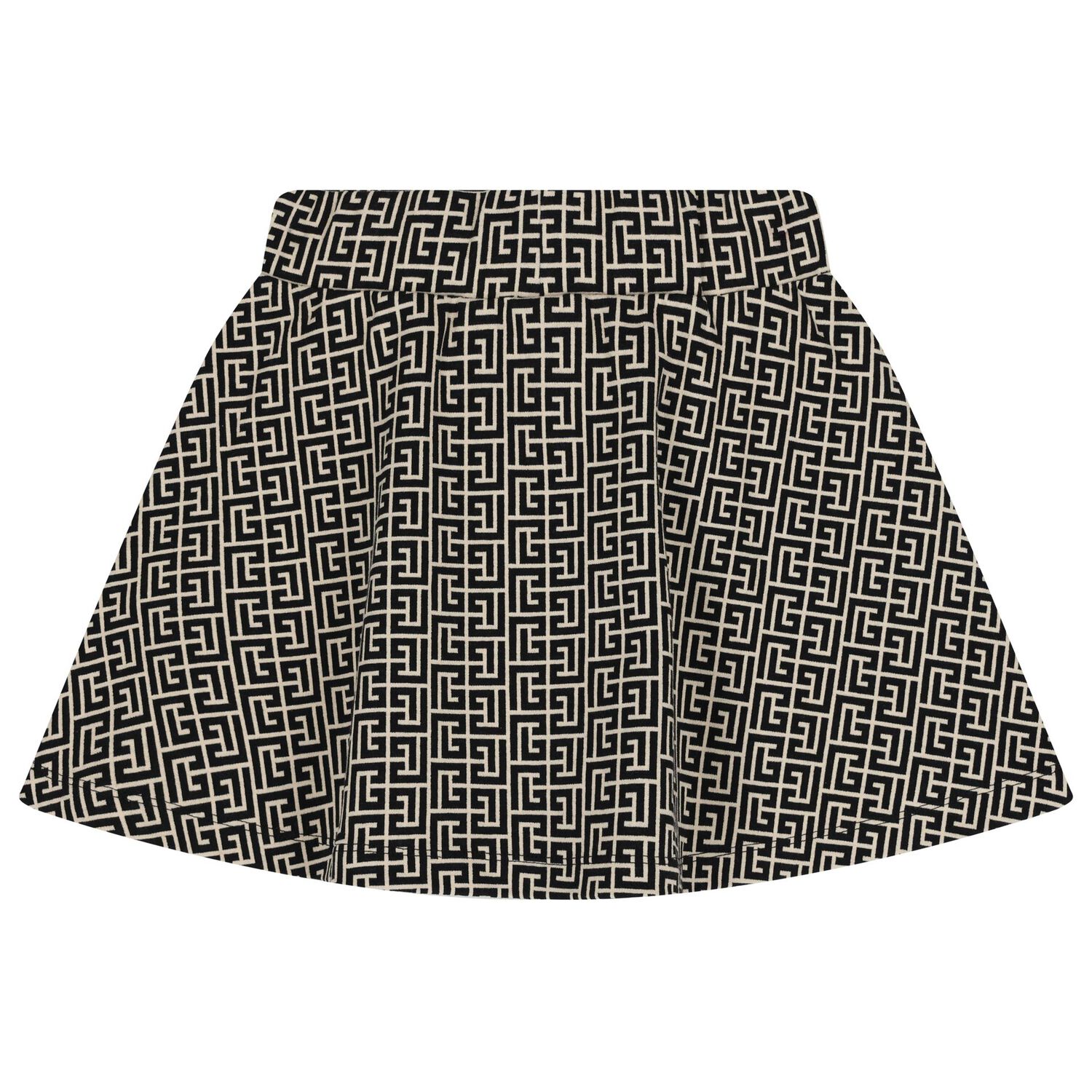 Girls Black & Beige Skirt, 1, hi-res
