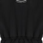 Girls Black Logo Dress, 1, hi-res