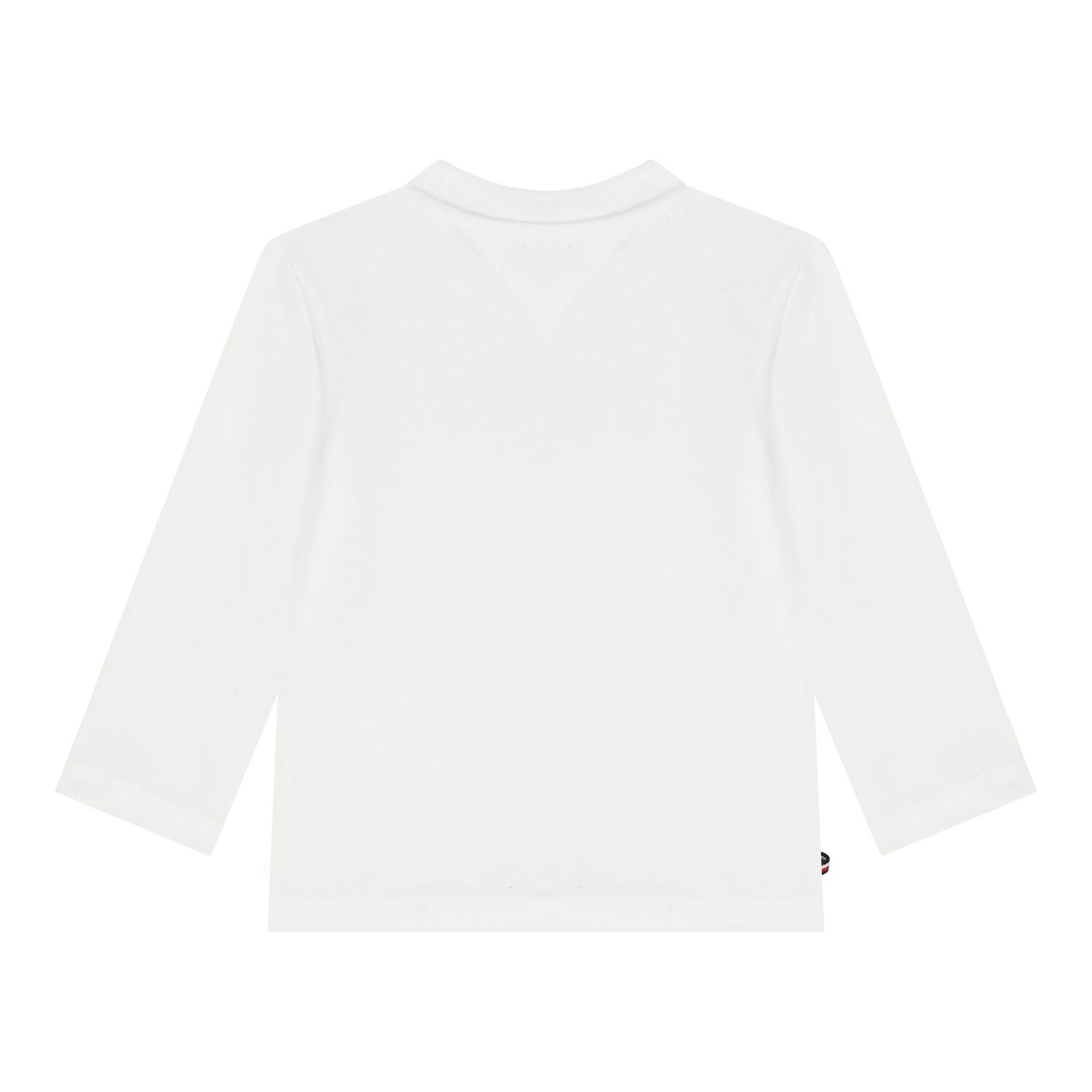 Baby Boys White Logo Long Sleeve Top, 1, hi-res