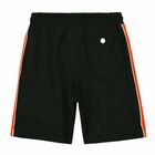 Boys Black Logo Shorts, 1, hi-res