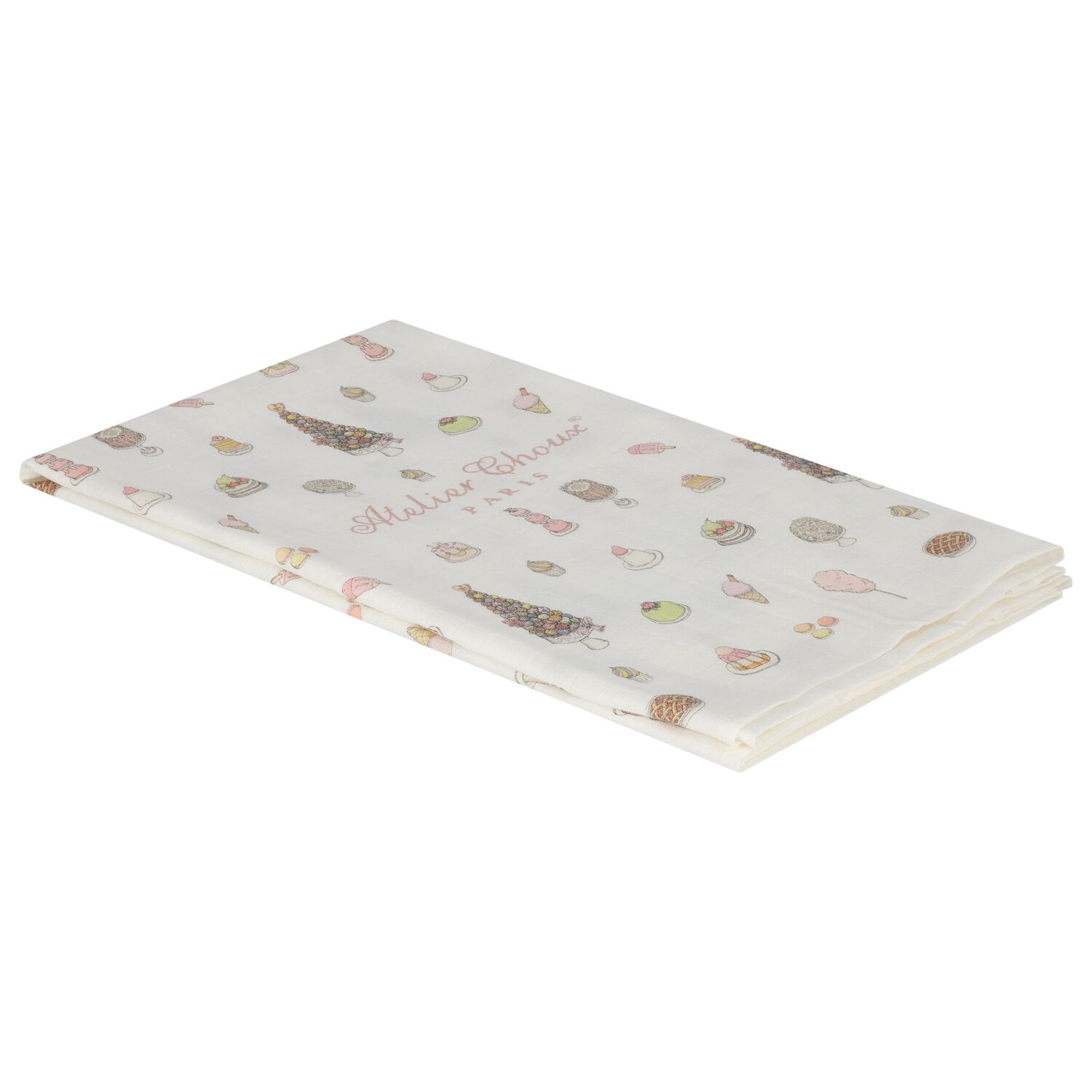 Baby Girls Ivory Sweetie Pie Swaddle Blanket, 1, hi-res image number null