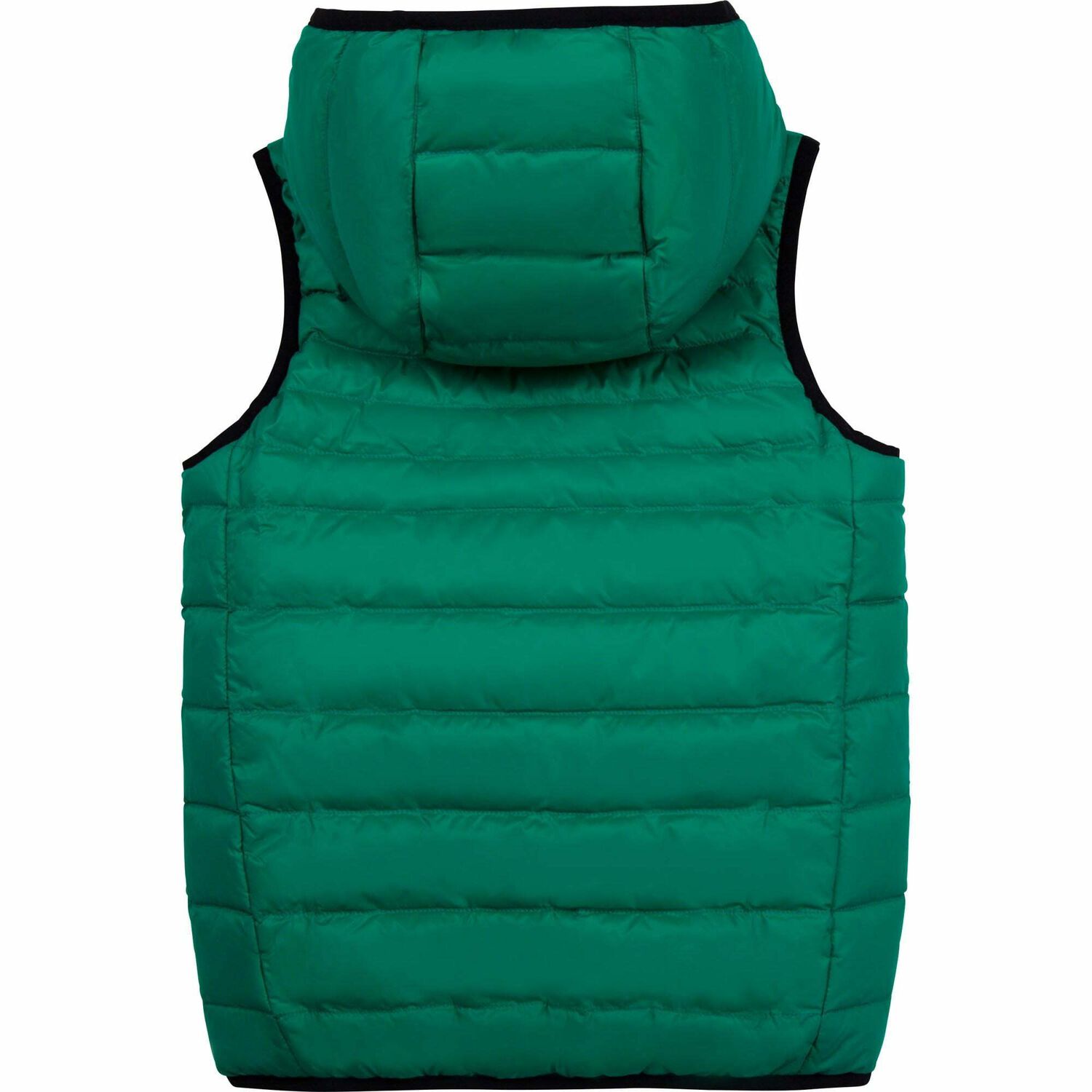 Boys Black Reversible Gilet, 1, hi-res