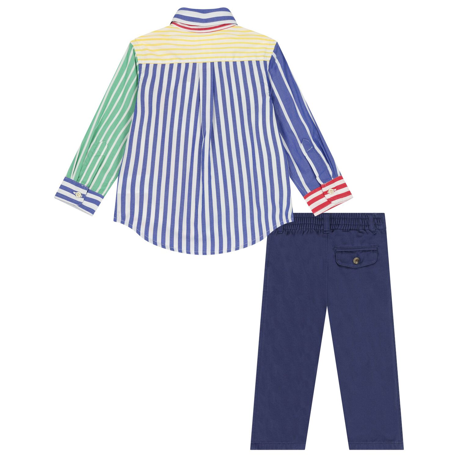 Baby Boys Multi-Colored Trousers Set, 1, hi-res