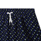 Boys Navy Blue Monogram Swim Shorts, 1, hi-res