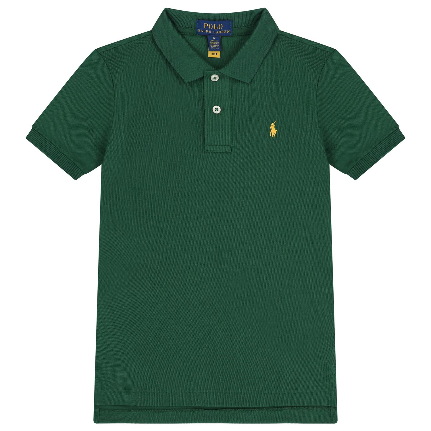 Boys Green Logo Polo Shirt, 1, hi-res image number null